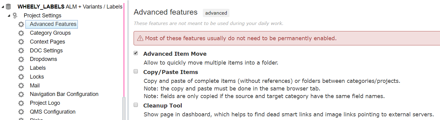 How can I move multiple items in the tree?